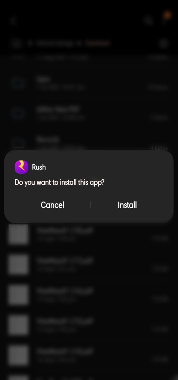 rush apk install